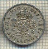 9653 MONEDA -MAREA BRITANIE -TWO SHILLINGS(FLORIN)-anul 1951-starea care se vede