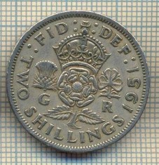 9653 MONEDA -MAREA BRITANIE -TWO SHILLINGS(FLORIN)-anul 1951-starea care se vede
