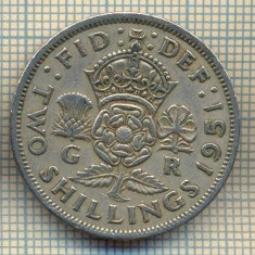 9653 MONEDA -MAREA BRITANIE -TWO SHILLINGS(FLORIN)-anul 1951-starea care se vede