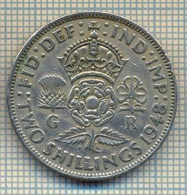 9563 MONEDA -MAREA BRITANIE -TWO SHILLINGS(FLORIN)-anul 1948-starea care se vede