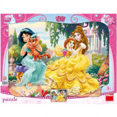 Puzzle Jigsaw Belle si Jasmine 12 Piese foto