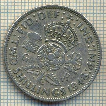 9534 MONEDA -MAREA BRITANIE -TWO SHILLINGS(FLORIN)-anul 1948-starea care se vede