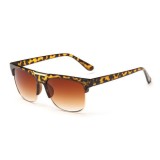 Ochelari De Soare - Unisex , Model Aviator Retro , UV400 - Leopard, Protectie UV 100%