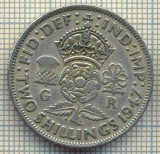 9593 MONEDA -MAREA BRITANIE -TWO SHILLINGS(FLORIN)-anul 1947-starea care se vede, Europa