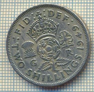 9620 MONEDA -MAREA BRITANIE -TWO SHILLINGS(FLORIN)-anul 1949-starea care se vede