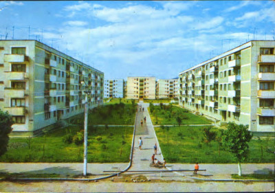 Romania - CP circulata 1986 - Moreni - Vedere foto