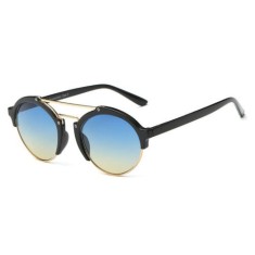 Ochelari Soare Fashion Dama - Retro Design, Lentile Rotunde -Albastru