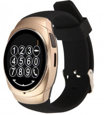 Resigilat! Ceas Smartwatch iUni Classic O100, BT, LCD 1.3 Inch, Camera, Gold foto