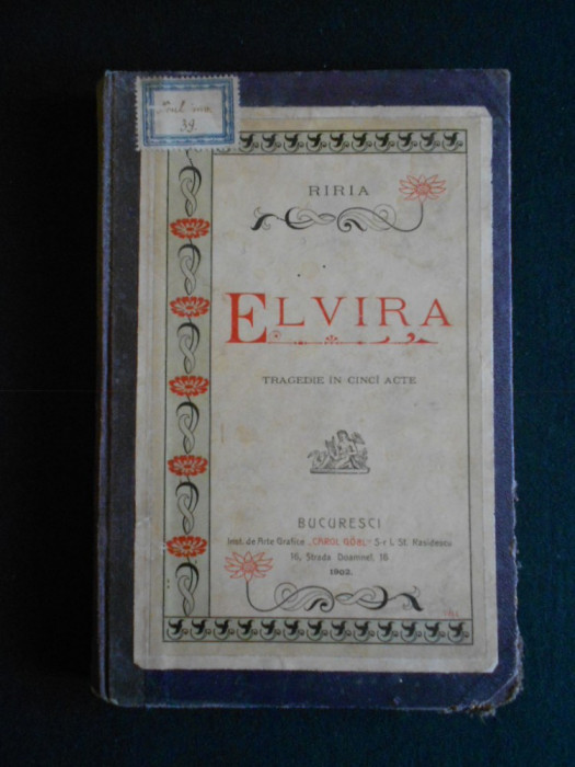 Riria - Elvira (1902, prima editie)