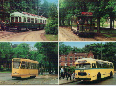 TRANSPORT PE SINE TRAMVAI AUTOBUZ BELGIA foto