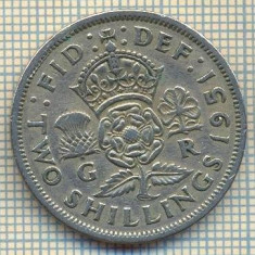 9665 MONEDA -MAREA BRITANIE -TWO SHILLINGS(FLORIN)-anul 1951-starea care se vede