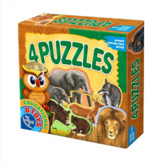 4 Puzzle - Animale Salbatice foto