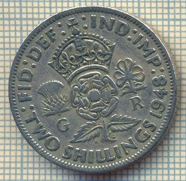 9578 MONEDA -MAREA BRITANIE -TWO SHILLINGS(FLORIN)-anul 1948-starea care se vede