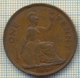 9681 MONEDA -MAREA BRITANIE -ONE PENNY -anul 1937-starea care se vede, Europa