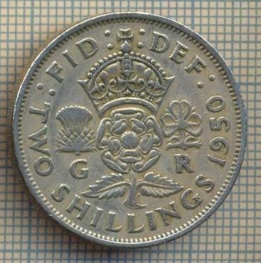 9601 MONEDA -MAREA BRITANIE -TWO SHILLINGS(FLORIN)-anul 1950-starea care se vede foto