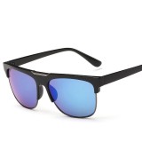 Cumpara ieftin Ochelari De Soare - Unisex , Model Aviator Retro , UV400 - Albastru, Protectie UV 100%