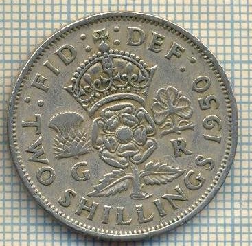 9612 MONEDA -MAREA BRITANIE -TWO SHILLINGS(FLORIN)-anul 1950-starea care se vede