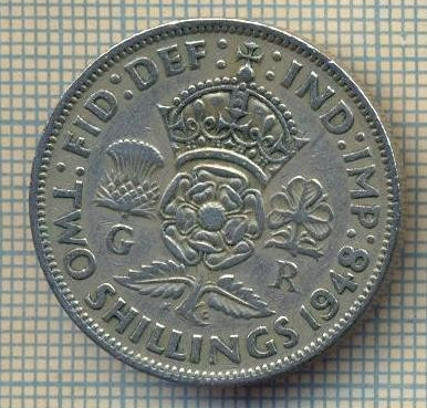 9530 MONEDA -MAREA BRITANIE -TWO SHILLINGS(FLORIN)-anul 1948-starea care se vede foto