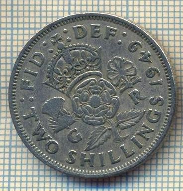 9650 MONEDA -MAREA BRITANIE -TWO SHILLINGS(FLORIN)-anul 1949-starea care se vede
