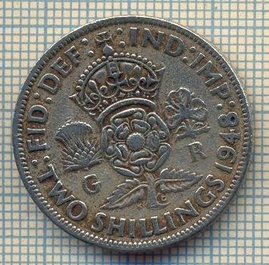 9543 MONEDA -MAREA BRITANIE -TWO SHILLINGS(FLORIN)-anul 1948-starea care se vede foto