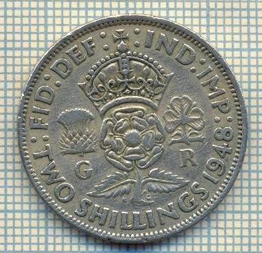 9569 MONEDA -MAREA BRITANIE -TWO SHILLINGS(FLORIN)-anul 1948-starea care se vede