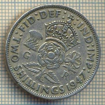9589 MONEDA -MAREA BRITANIE -TWO SHILLINGS(FLORIN)-anul 1947-starea care se vede foto