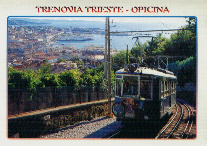 TRANSPORT PE SINE TRAMVAI TRIESTE ITALIA