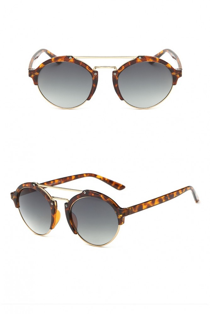 Ochelari Soare Fashion Dama - Retro Style, Lentile Rotunde -Leopard, Femei,  Protectie UV 100%, Plastic | Okazii.ro