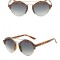 Ochelari Soare Fashion Dama - Retro Style, Lentile Rotunde -Leopard