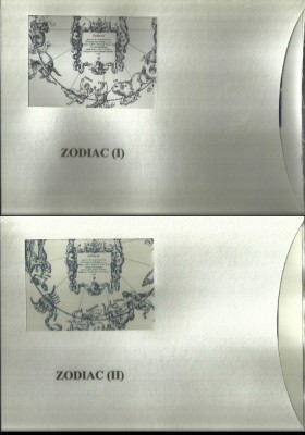 LP 1900c + 1919c - Zodiac I+II - Pereche de gravuri in culoare negru foto