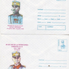 bnk fil Lot 2 intreguri postale 1996 - 80 ani de la infiintarea Armatei a 2-a