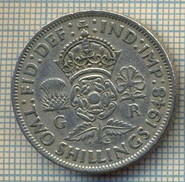 9518 MONEDA -MAREA BRITANIE -TWO SHILLINGS(FLORIN)-anul 1948-starea care se vede