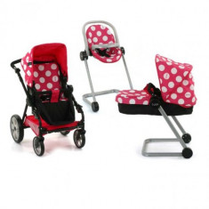 Set Carucior Papusi Icoo Grow With Me Dotty Pink foto