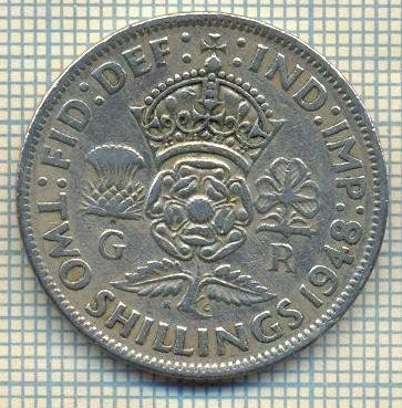 9575 MONEDA -MAREA BRITANIE -TWO SHILLINGS(FLORIN)-anul 1948-starea care se vede