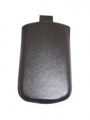 Husa TelOne Special piele neagra pentru telefon Samsung S3350 Chat 335 foto
