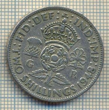 9540 MONEDA -MAREA BRITANIE -TWO SHILLINGS(FLORIN)-anul 1948-starea care se vede foto