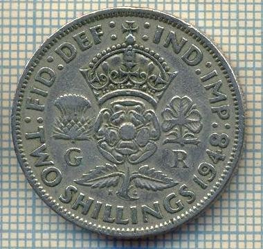9519 MONEDA -MAREA BRITANIE -TWO SHILLINGS(FLORIN)-anul 1948-starea care se vede foto