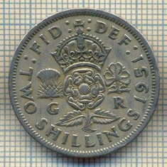 9652 MONEDA -MAREA BRITANIE -TWO SHILLINGS(FLORIN)-anul 1951-starea care se vede