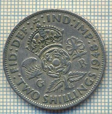 9567 MONEDA -MAREA BRITANIE -TWO SHILLINGS(FLORIN)-anul 1948-starea care se vede