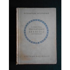 AL. POPESCU TELEGA - PROSATORII SPANIOLI CONTEMPORANI {1923}