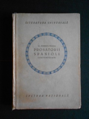 AL. POPESCU TELEGA - PROSATORII SPANIOLI CONTEMPORANI {1923} foto