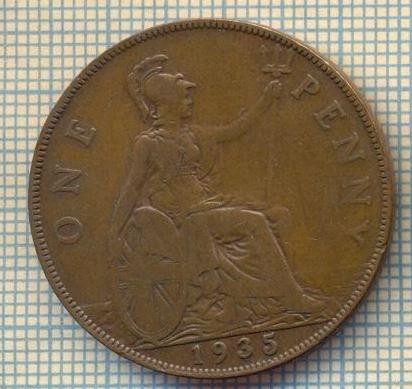 9680 MONEDA -MAREA BRITANIE -ONE PENNY -anul 1935-starea care se vede