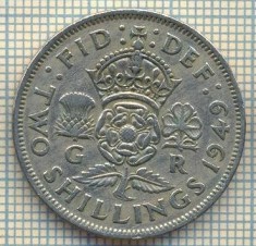 9641 MONEDA -MAREA BRITANIE -TWO SHILLINGS(FLORIN)-anul 1949-starea care se vede