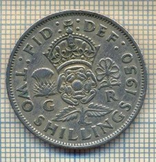 9604 MONEDA -MAREA BRITANIE -TWO SHILLINGS(FLORIN)-anul 1950-starea care se vede