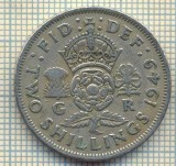 9635 MONEDA -MAREA BRITANIE -TWO SHILLINGS(FLORIN)-anul 1949-starea care se vede