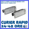 SET LAMPI PLACUTA INMATRICULARE - RENAULT MEGANE, CLIO, LAGUNA, TRAFIC, TWINGO, Universal