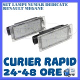 SET LAMPI PLACUTA INMATRICULARE - RENAULT MEGANE, CLIO, LAGUNA, TRAFIC, TWINGO, Universal