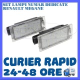 SET LAMPI PLACUTA INMATRICULARE - RENAULT MEGANE, CLIO, LAGUNA, TRAFIC, TWINGO, Universal, ZDM