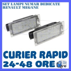 SET LAMPI PLACUTA INMATRICULARE - RENAULT MEGANE, CLIO, LAGUNA, TRAFIC, TWINGO