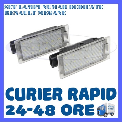 SET LAMPI PLACUTA INMATRICULARE - RENAULT MEGANE, CLIO, LAGUNA, TRAFIC, TWINGO foto